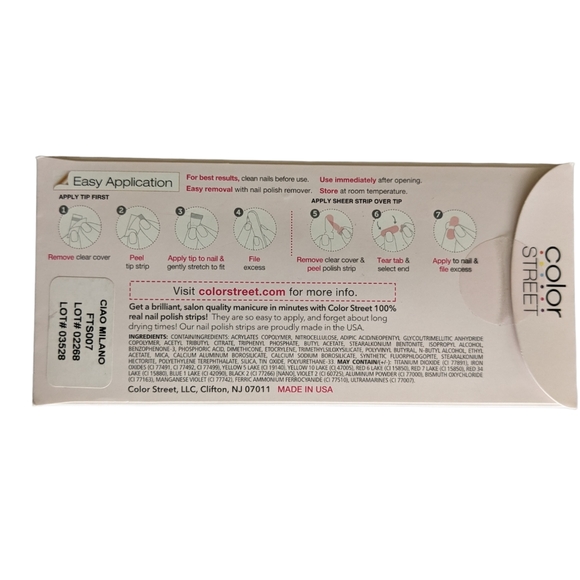 Color Street French Manicure Nail polish strips - Picture 3 of 4